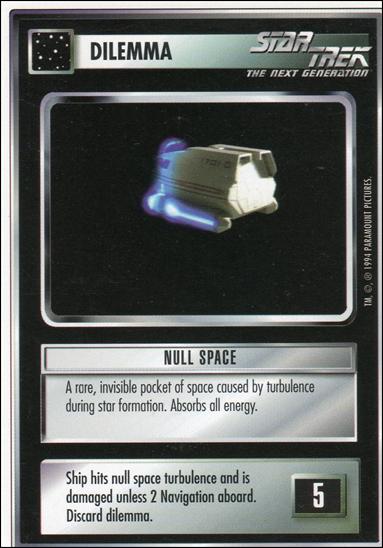 Star Trek: Premiere Unlimited (Base Set) card 41 Null Space 