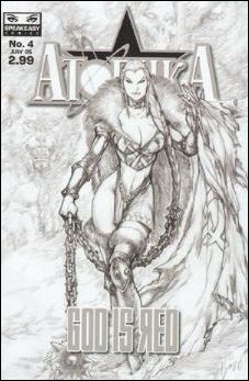 Atomika issue 4-D Buzz Sketch Cover 1/100