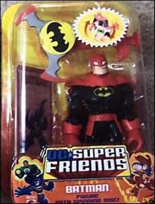 DC Super Friends figure 7 Batman (Spinning Disc) (Red Cowl / Black Suit)