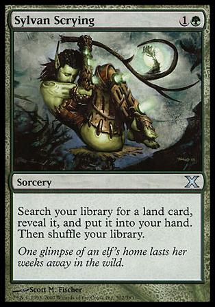 Magic the Gathering: 10th Edition (Base Set) card 302 Sylvan Scrying