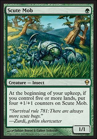 Magic The Gathering: Zendikar (Base Set) card 182 Scute Mob