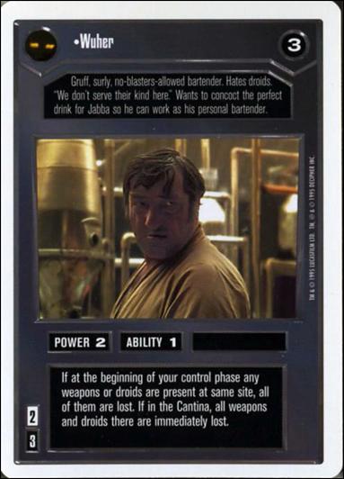 Star Wars: Premiere Unlimited (Base Set) card 15 Wuher