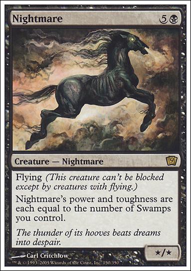 Magic the Gathering: 9th Edition (Base Set) card 150 Nightmare