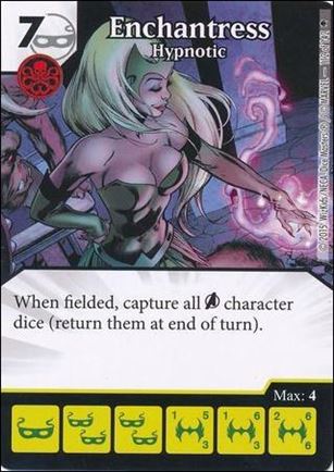Marvel Dice Masters Age of Ultron  card 112 Enchantress: Hypnotic