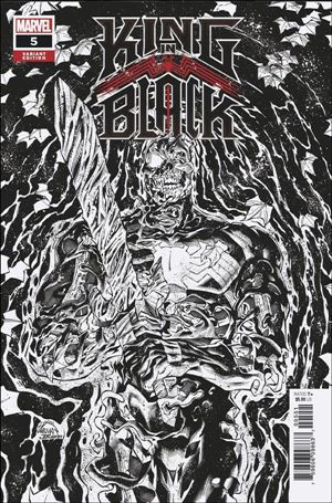 King in Black issue 5-H Ryan Stegman 1:500 Black & White Cover