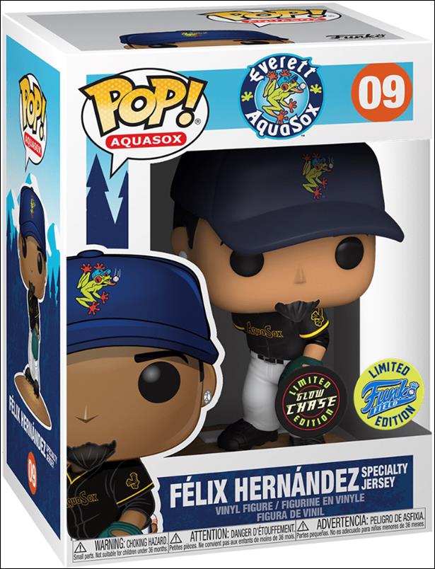 Pop! Aquasox figure 9-B Felix Hernandez Specialty Jersey (GITD) Chase