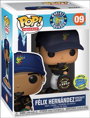 Pop! Aquasox figure 9-B Felix Hernandez Specialty Jersey (GITD) Chase