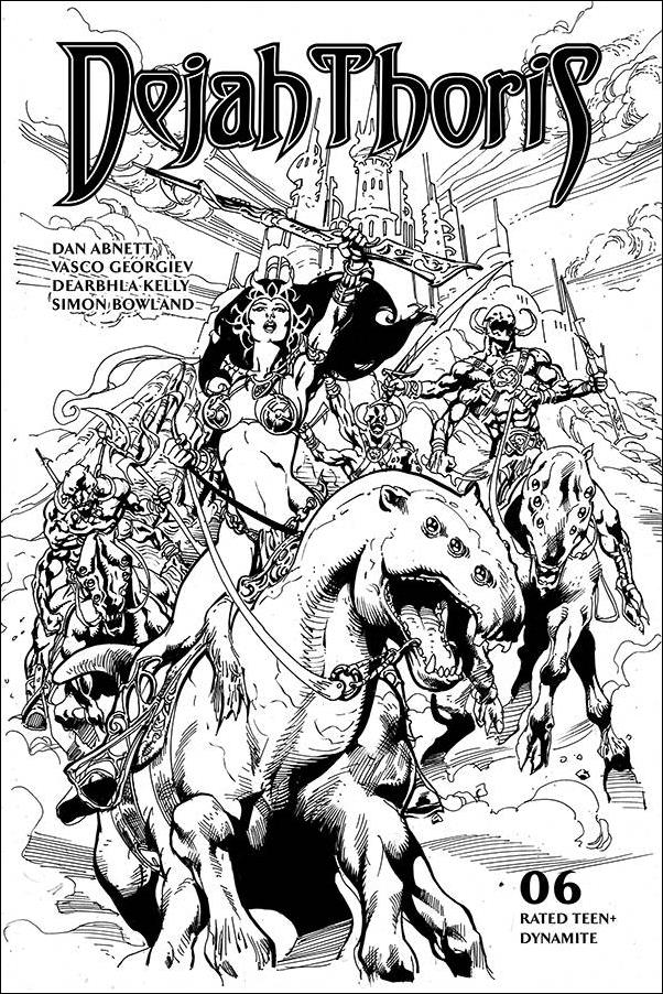 Dejah Thoris (2019) issue 6-G Roberto Castro 1:7 Black & White Cover