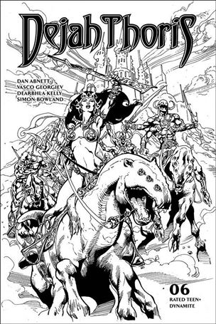 Dejah Thoris (2019) issue 6-G Roberto Castro 1:7 Black & White Cover
