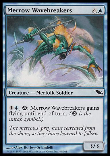 Magic the Gathering: Shadowmoor (Base Set) card 44 Merrow Wavebreakers