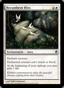 Magic the Gathering: Duel Decks: Ajani vs. Nicol Bolas card 26 Recumbent Bliss
