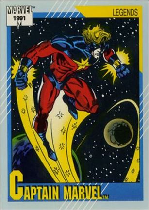 Marvel Universe: Series 2 (Base Set) card 139 Captain Marvel