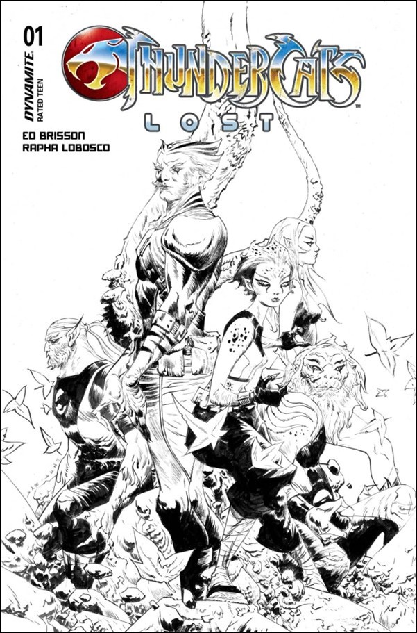 Thundercats: Lost issue 1-V Jae Lee B&W 1:7 Cover