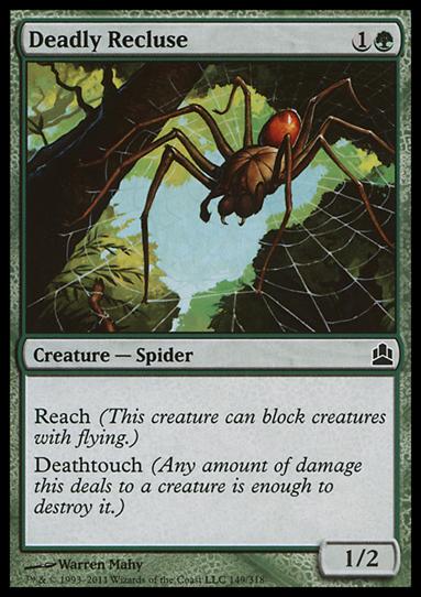 Magic the Gathering: Commander (Base Set) card 149 Deadly Recluse