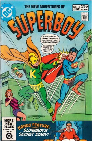 New Adventures of Superboy issue 18-B UK Price Cover