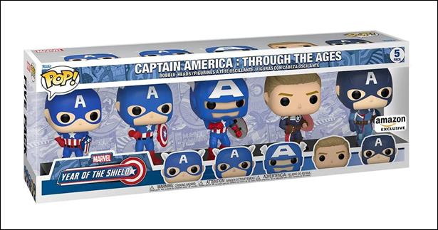 POP! Marvel Multi-Packs figure nn23 Captain America: Through the Ages (5 pack)