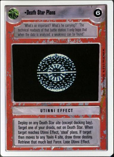 Star Wars: Premiere Unlimited (Base Set) card 226 Death Star Plans