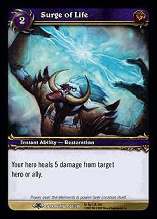 World of Warcraft: Through the Dark Portal (Base Set) card 102 Surge of Life