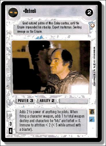 Star Wars: Special Edition Limited (Base Set) card 170 Debnoli