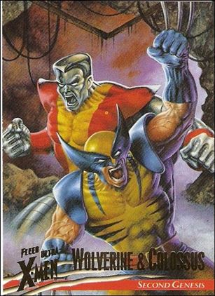 1996 Fleer Ultra X-Men: Wolverine (Base Set) card 27 Wolverine & Colossus