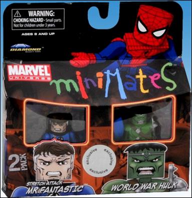 Marvel Minimates (Exclusives) figure 49 Stretch Attack Mr. Fantastic and World War Hulk