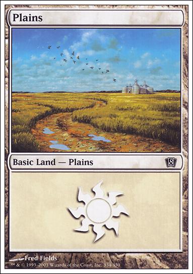Magic the Gathering: 8th Edition (Base Set) card 334 Plains