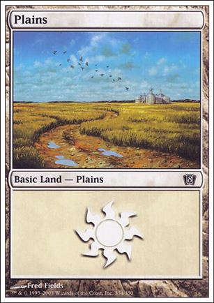 Magic the Gathering: 8th Edition (Base Set) card 334 Plains