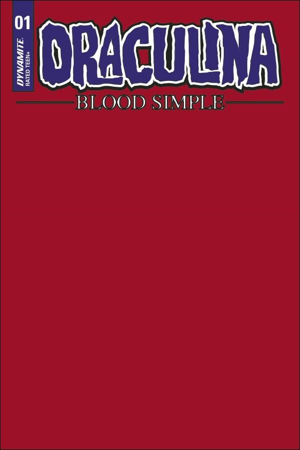 Draculina: Blood Simple issue 1-F Blood Red Blank Authentix Cover