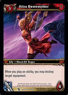 World of Warcraft: March of the Legion (Base Set) card 203 Silea Dawnwalker