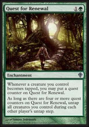 Magic the Gathering: Worldwake (Base Set) card 110 Quest for Renewal