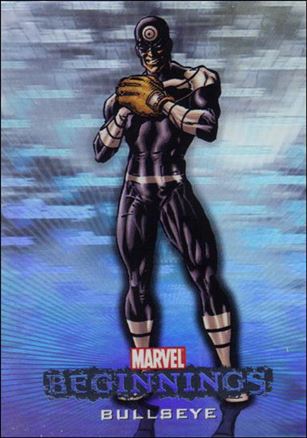 Marvel Beginnings: Series 1 (Marvel Villains Hologram Subset) card H-3 Bullseye