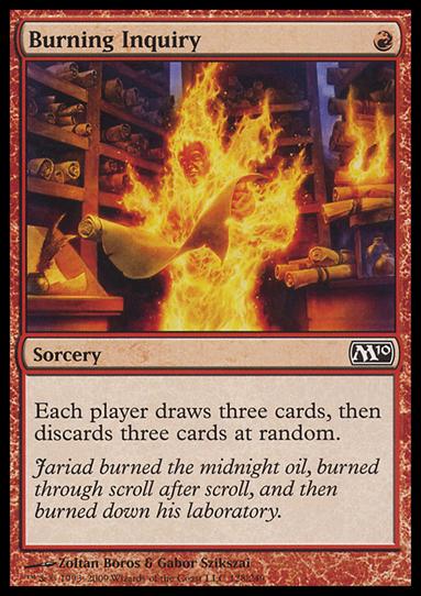 Magic the Gathering: 2010 Core Set (Base Set) card 128 Burning Inquiry