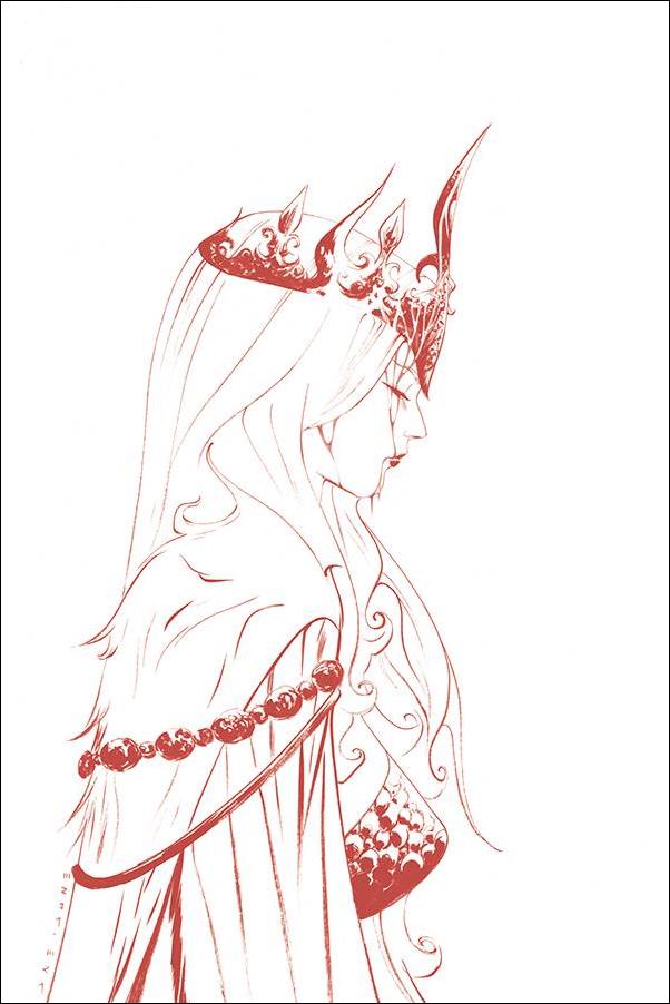 Red Sonja (2019) issue 18-Q Jae Lee 1:35 Red Line Art Virgin Cover