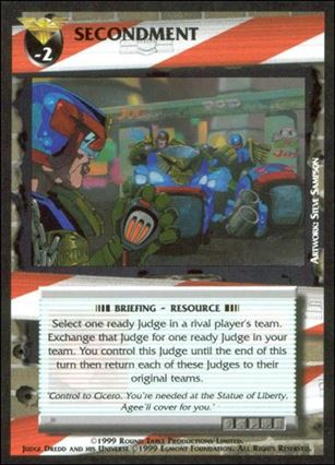 Dredd: The Card Game card 114 Secondment