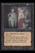 Magic the Gathering: Limited Edition Alpha (Base Set) card 123 Royal Assassin