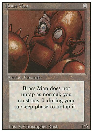 Magic the Gathering: Revised (Base Set) card 238 Brass Man