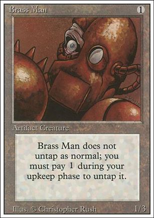 Magic the Gathering: Revised (Base Set) card 238 Brass Man