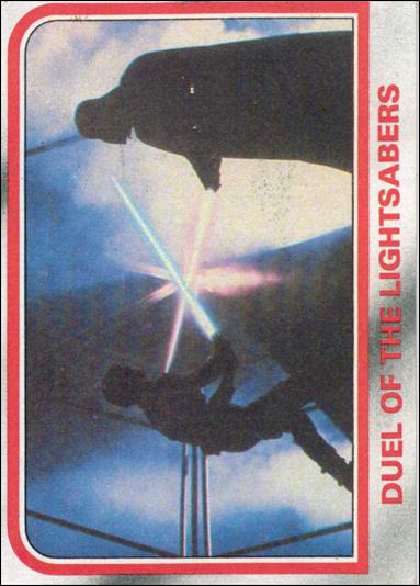Star Wars: The Empire Strikes Back: Series 1 (Base Set) card 107 Duel of the Lightsabers