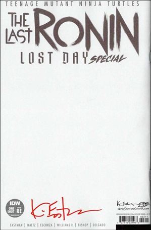 Teenage Mutant Ninja Turtles: The Last Ronin - Lost Day Special issue 1-J KESI Excl. Blank Sketch Signed Wraparound Cover