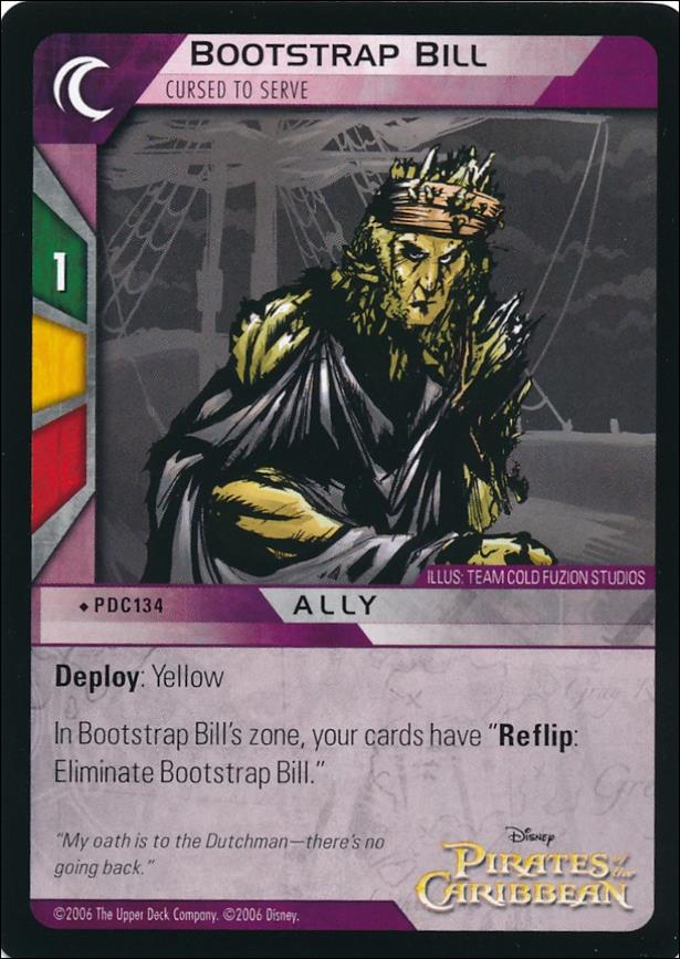 Pirates of the Caribbean - Dead Man's Chest (Base Set) card PDC134 Bootstrap Bill - Cursed to Serve