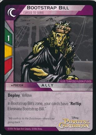 Pirates of the Caribbean - Dead Man's Chest (Base Set) card PDC134 Bootstrap Bill - Cursed to Serve