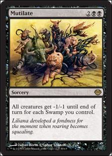 Magic the Gathering: Duel Decks: Garruk vs. Liliana (Base Set) card 55 Mutilate