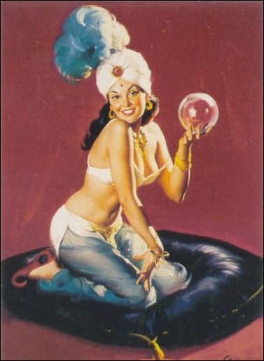 Elvgren's Calendar Pinups 2 (Base Set) card 77 Happy Medium