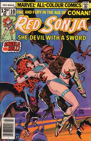Red Sonja (1977) issue 10-B UK Price Cover