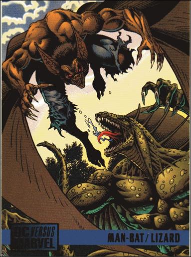 DC Versus Marvel / Marvel Versus DC (Base Set) card 96 Man-Bat/Lizard