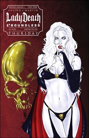 Lady Death Origins Annual issue 1-D New York Comic Con Thursday Cover 1/350