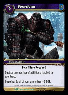 World of Warcraft: Through the Dark Portal (Base Set) card 132 Stoneform