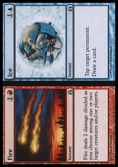 Magic the Gathering: Commander (Base Set) card 198 Fire//Ice