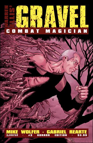 Gravel: Combat Magician issue 3-C Horror Cover