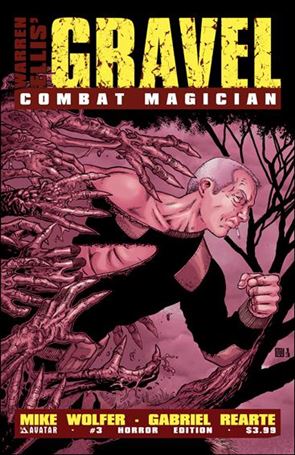 Gravel: Combat Magician issue 3-C Horror Cover
